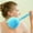 Blue, variant on 2 Pack Loofah Sponge Back Scrubber Long Handled Exfoliating Bath & Shower Body Brush Luffa Pouf on a Stick for Men & Women (Blue & Green)
