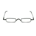 thumbnail image 2 of Mini Reading Glasses EYE ZOOM 2 Pack Metal Small Readers Light Portable Clip Case, Black, +1.75, 2 of 5