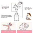 thumbnail image 2 of Extractor de leche eléctrico doble, potente extractor de leche, extractor de leche eléctrico USB con almohadillas frías y calientes para biberón, color rosa, 2 of 4