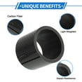thumbnail image 3 of Bicycle Headset Spacers 30mm Bike Handlebar Stem Spacers 28.6mm 1-1/8" Carbon Fiber Gloss Black Carbon Fiber 5 Pcs, 3 of 6