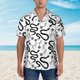 thumbnail image 2 of Fotbe Hand Drawn Snake Camisa Hawaiana para Hombre Unisex – Camisa Casual de Verano con Botones de Manga Corta de Algodón y Lino,X-Large, 2 of 7