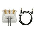 thumbnail image 1 of CW Morse Code Key, Shortwave Mini Metal Body Auto Morse Telegraph Key Portable Double Paddle  For  Enthusiasts For Camping Silver, 1 of 8