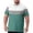 Green, variant on Mens Big & Tall Delicate Smooth Texture Stripe Tee Short Sleeve Button Placket Full Breathable Daily Wear Green XL
