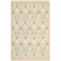 SAFAVIEH Sumak Kiana Transitional Wool Area Rug, Beige/Multi, 4' x 6'