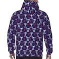 thumbnail image 7 of Kdxio Cell Tower Print Mens Casual Hooded Collar Drawstring Hoodies Pullover Sweatshirts Casual Long Sleeve Shirts-XX-Large, 7 of 7