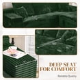 thumbnail image 2 of LLappuil 108" Sectional Sofa, Modular Sectional Couch with Left Chaise, Deep Seat Corduroy Cloud Sofa for Living Room Green, 2 of 8