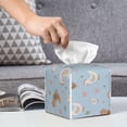 thumbnail image 6 of Picia Funny Chicken Pattern Tissue Box Cover,PVC Leather Square Holder,Tissue Box Holder with Magnetic Bottom,Facial Paper Organizer Dispenser-5.2"X5.2"X5.2", 6 of 8
