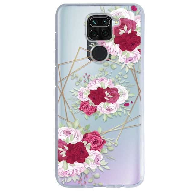 Funda Para Xiaomi Redmi Note 9 Flores y Lineas, Uso Rudo, InstaCase Protector para Xiaomi Redmi Note 9 Antigolpes, Case Flores y Lineas