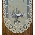thumbnail image 3 of Doily Boutique Table Runner with Christmas Gray and Silver Reindeers on Fabric Size 44 x 15 inches, 3 of 3