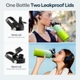thumbnail image 4 of BUZIO 32oz Insulated Stainless Steel Sports Water Bottle Flask BPA-Free Leakproof Triple Wall Vacuum for Sports Hiking,Gradient Green, 4 of 9