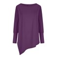 thumbnail image 4 of Birdeem Blouse Mode Décontractée Col Rond Manches Longues Confortable Couleur Unie pour Femmes, 4 of 11