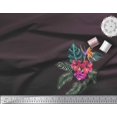 thumbnail image 2 of Soimoi Rayon Fabric Floral & Leaves Tropical Print Sewing Fabric Yard 42 Inch Wide, 2 of 2