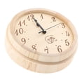 thumbnail image 2 of Wood Clock Craftsmanship Household Accessories Home Decor High Temperature Resistance Steam Room Timer Accurate Sauna Supplies, 2 of 9
