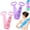 2pcs-D, variant on Silicone Back Scrubber Belt, Extra Long-Double-Sided Bath Scrub Strap Gently Massages and Exfoliates Skin - Shower Back Scrubber - Back Washer for Shower Men & Women - Back Exfoliator
