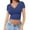 Blue, variant on Shirts for Women, Women's Soft Workout Sexy Slim Casual Short Sleeved V Neck Crop Top Womens Tops Spring Summer Tops for Women Black M