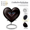thumbnail image 3 of American Eagle Decorative Large Urn For Adult Women & Men - Heart Urn For Human Ashes - Cremation Heart Urns For Human Ashes Adult Female & Male (Size -8inch), 3 of 5