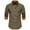 Army Green, variant on Mens Shirts Casual,Mens Casual Shirts,Men Casual Patchwork Button Long Sleeve Turndown Collar Blouse Shirt,Shirt for Men