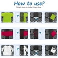 thumbnail image 5 of BoxLegend Shirt Folding Board Adult Tshirt Folder Mens Tshirt Folder Magic Fast Folder Plus Sizes Folder, V3 Black, 5 of 7