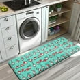 thumbnail image 3 of Turquoise Christmas Gnome Pattern Kitchen Rug Mat,Kitchen Runner Rugs Non Skid Washable,Decorative Kitchen Floor Mats for Kitchen,Sink,Laundry,17"x47.2", 3 of 7