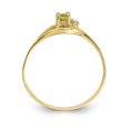thumbnail image 2 of Primal Gold 14 Karat Yellow Gold 5x3mm Oval Peridot and Diamond Ring, 2 of 5