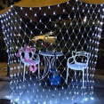 thumbnail image 1 of LED Net Mesh String Fairy Lights 200 LEDs 9.8FT x 6.6FT Net Lights  Plug in Waterproof Mesh Lights for Bushes Garden Patio Christmas Halloween Decorations (Green), 1 of 10
