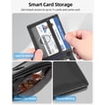 thumbnail image 4 of ExtreLife Smart Wallets for Men, Works with Find My App (iOS Only), Genuine Leather Slim Bifold Wallets Card Holder with Cash Pocket, RFID Blocking, Gifts for Men, 4 of 10