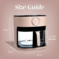 thumbnail image 4 of COOK WITH COLOR Air Fryer, 5.2Qt Glass Air Fryer, 1400W, 8 Presets, Adjustable Temperature, Blush, 4 of 6