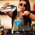 thumbnail image 4 of Hyasfey 10Pcs Bartending Tools Set Stainless Steel Cocktail Shaker Kit Mixology Drink Mixer Mixing Glass Measuring Jigger Strainer Muddler Bamboo Rack Bar Accessories for Home Professional Bartenders, 4 of 8