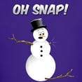 thumbnail image 3 of CafePress - OH SNAP! Snowman Kids Dark T Shirt - Dark T-Shirt Kids XS-XL, 3 of 4