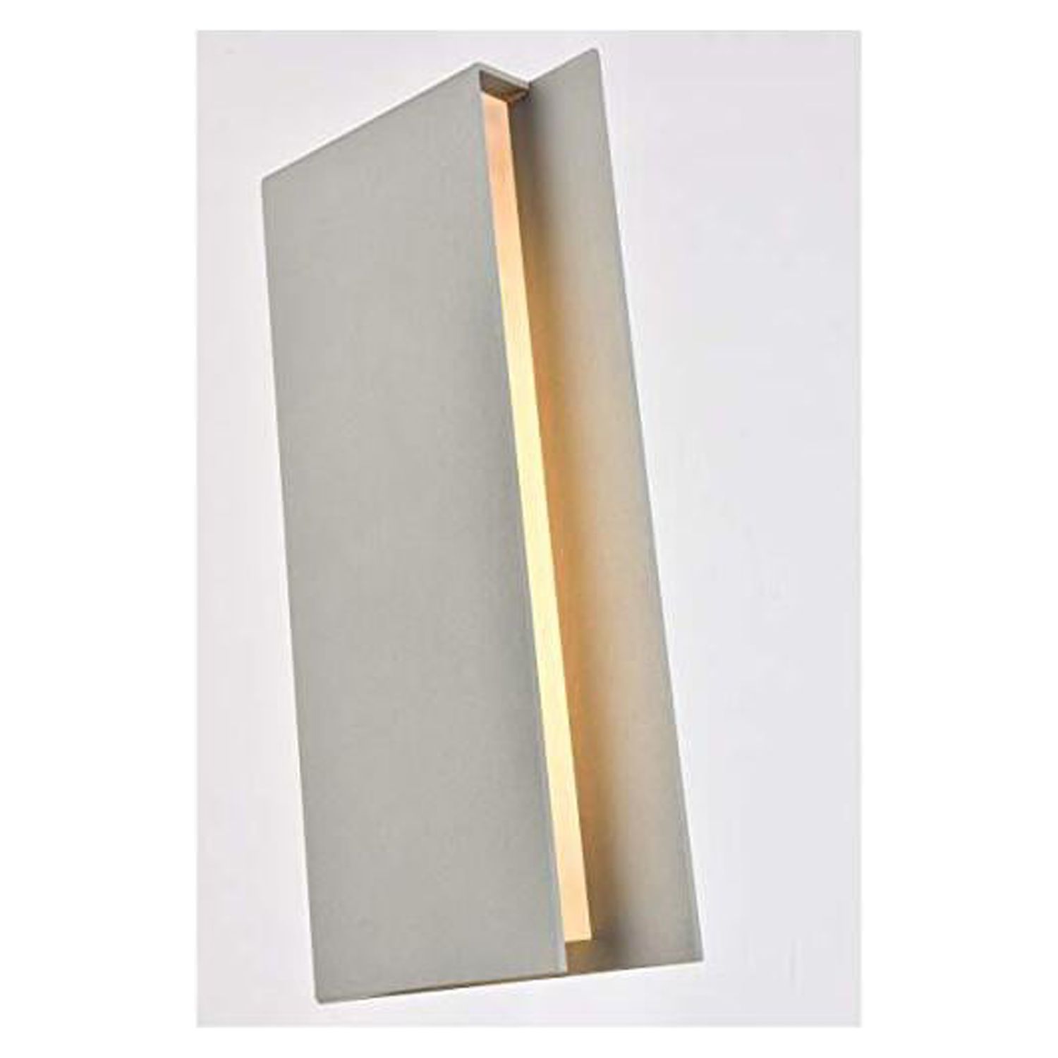 Raine Integrated LED wall sconce in silver