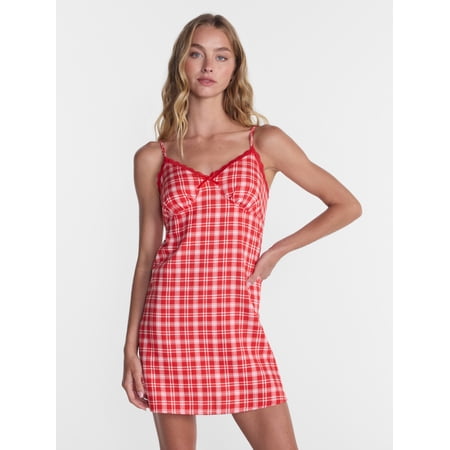 No Boundaries Sleeveless Sleep Slip Dress, Women's XS-XXL