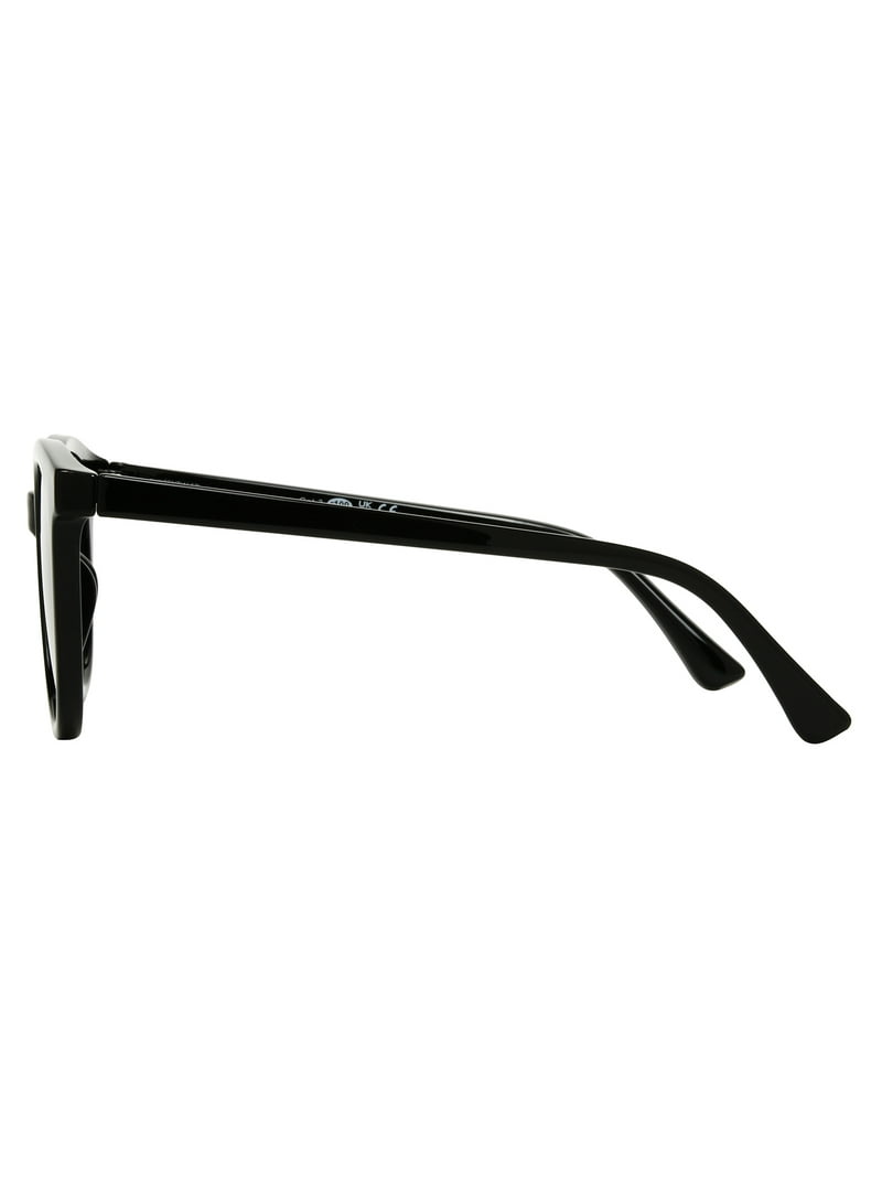 Sunsentials by Foster Grant Black Round Unisex Sunglasses