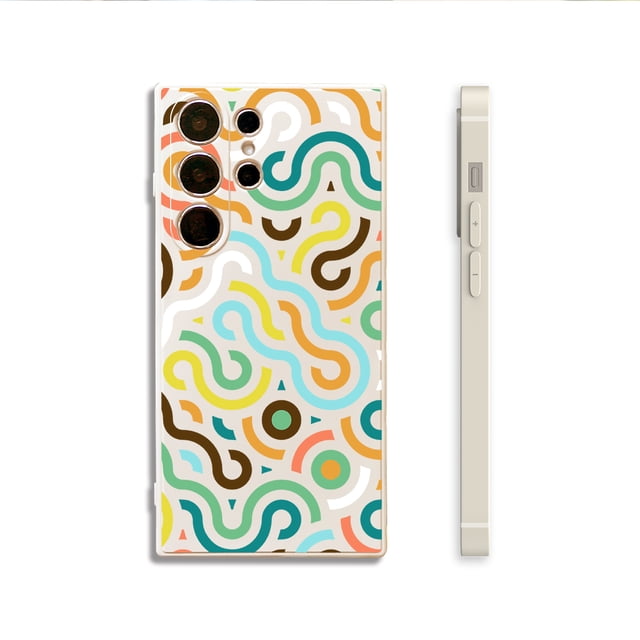 Proteja su iPhone con estilo con esta funda de TPU con diseño de dibujos animados creativo y minimalista
