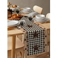 thumbnail image 2 of Table Runner Dresser Scarf 13 x 72 Inch Country Star Farmhouse Texas Star Vintage Black Plaid Table Runners Non-Slip Heat Kitchen Dining Table Decor for Indoor Outdoor Home Party Decoration, 2 of 7
