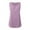 Purple, variant on MIXUE Boho Tops For Women Summer Solid Color Round Neck Sleeveless Sports Loose Vest Pullover Shirts For Women Tshirts Activewear,Purple,XL