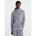 thumbnail image 2 of Athletic Works Men's Fusion Knit Full Zip Hoodie Jacket, Sizes XS-3XLT, 2 of 6