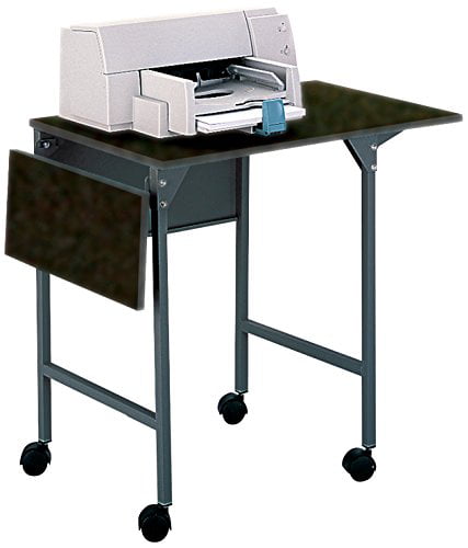 Safco 1856BL Scoot Printer Stand  26-1/2w x 20-1/2d x 26-1/2h  Black/Silver