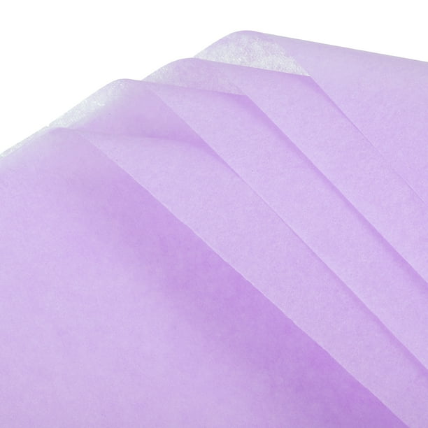 Uxcell Papel de Seda Papel de Regalo para Florista Suministros de Ramo, Manualidades Decoración de Cumpleaños y Vacaciones Color Púrpura Claro