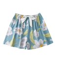 thumbnail image 1 of Pijamas de mujer, pantalones cortos suaves para dormir, pantalones cortos con estampado Floral, cintura elástica, pantalones sueltos, pantalones para el hogar, cómodos pantalones cortos para salón LingWen 9024715650146, 1 of 1