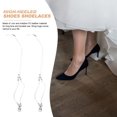 thumbnail image 3 of Weiweiguan 2 Paires Lacets à Talons Hauts Triangle Lot Lacet Boucle Métallique Sangle de Chaussures, 3 of 7