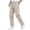 Beige, variant on Men's Straight Western Gurkha Pants Slim Fit Pleated Front Chino Dress Pants Casual Stretchy Tapered Trousers