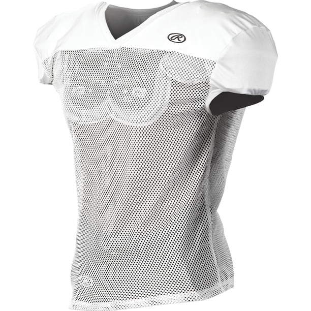 Camiseta de Fútbol Americano Rawlings Premium Pro Cut Blanca Talla Grande