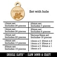 thumbnail image 2 of Cranberry Text with Image Flavor Scent Wood Mini Charms Shapes DIY Craft Jewelry - With Hole - 12mm (26pcs), 2 of 7