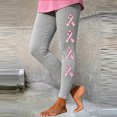 thumbnail image 3 of Stamzod Leggings for Women Fall Clothes Fashion Bow Printed Soft Yoga Pants High Waisted Workout Leggings, 3 of 7