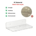 thumbnail image 2 of Liboer 2Pack Clear Floating Shelves for Wall, 7x4'' Durable Upgrade Acrylic Material Wall Small Shelf, for Bedroom, Living Room, Bathroom, Kitchen, 2 of 8