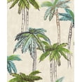 thumbnail image 3 of Beige Hand Painted Trees Tropical Wallpaper R8135, 3 of 4