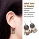 thumbnail image 5 of Guardurnaity 1 par de pendientes atrapasueños estilo Retro plumas oreja colgante largo hueco joyería exagerada accesorio de moda pendiente Ropa, zapatos y accesorios Miscelánea Oro Guardurnaity AP009643-01, 5 of 6