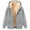 Gray, variant on Wancir Men's Sherpa Hoodie Jacket Fleece Lined Zip Up Warm Hoodies Sweatshirt Winter Zipper Sweater Hooded Coat