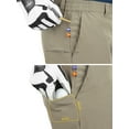 thumbnail image 2 of 33,000ft Men's Golf Shorts 9" Dry Fit and UPF 50+ Lightweight Stretch Golf Shorts with Pockets Taupe 38W, 2 of 6