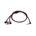 thumbnail image 1 of 3.5mm to Male RCA Adapter Double Elbow HD RCA Conversion Cable for VCR DVD Player TV Camcorder, 1 of 8